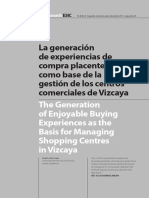 La Generación de Experiencias de Compra Placenteras Como Base de La Gestión de Los Centros Comerciales de Vizcaya