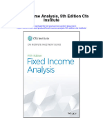 Fixed Income Analysis 5Th Edition Cfa Institute Full Chapter