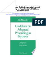 Download The Maudsley Guidelines On Advanced Prescribing In Psychosis 1St Edition Paul Morrison full chapter