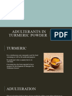 Adulterants in Turmeric Powder