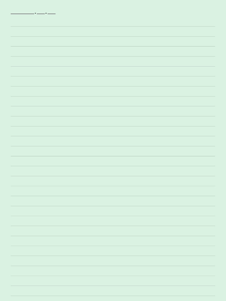 A4 줄 green | PDF