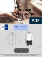 dossier technique de chemise 