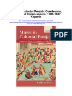 Music in Colonial Punjab Courtesans Bards and Connoisseurs 1800 1947 Kapuria Full Chapter
