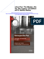 Download Retrospective Poe The Master His Readership His Legacy 1St Edition Jose R Ibanez Ibanez 2 all chapter
