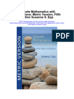 Discrete Mathematics With Applications Metric Version Fifth Edition Susanna S Epp Full Chapter