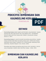 PBKK3113 - Pengenalan Bimbingan Dan Kaunseling Kerjaya.
