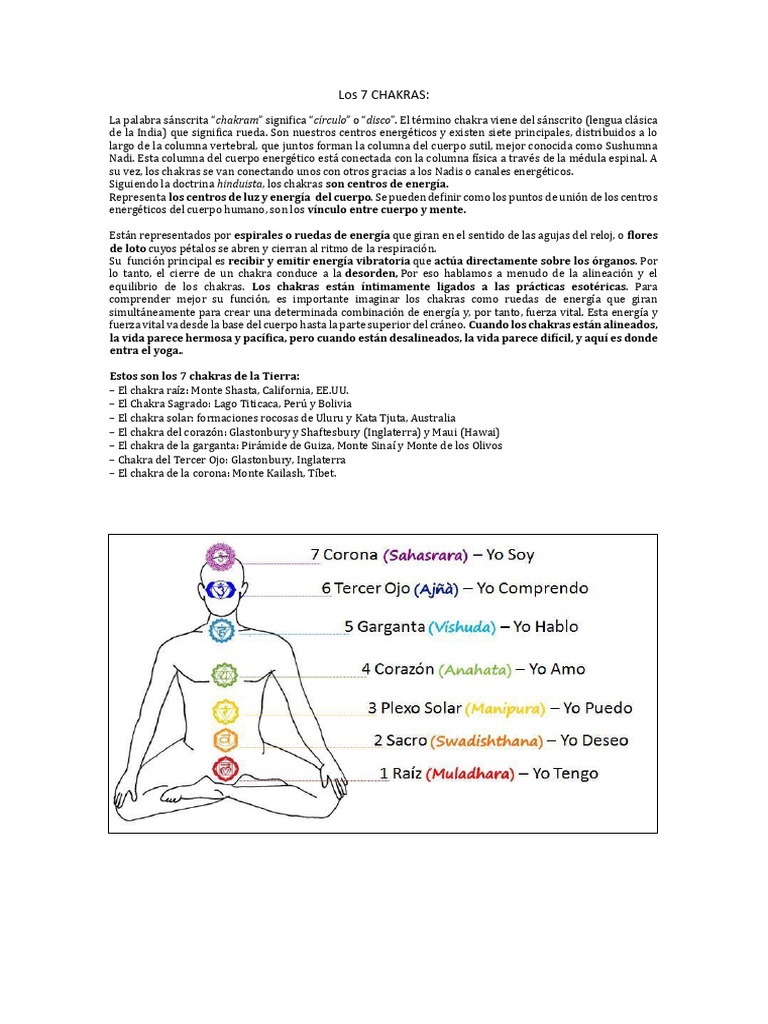 Guía completa de los 7 chakras | PDF | Chakra | Amor