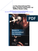 Women in The International Film Industry Policy Practice and Power 1St Ed Edition Susan Liddy All Chapter