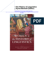Women in The History of Linguistics Wendy Ayres Bennett Editor All Chapter