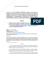 Modelo Acción de Tutela - Gobernacion de Cundinamarca - Secretaria de Hacienda