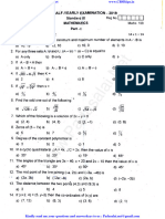 9th Maths Half Yearly Exam 2019 Original Question Paper Thiruvallur District English Medium PDF Download
