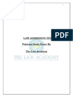 Pakistan Studies Notes The Law Academy