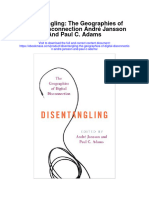Disentangling The Geographies of Digital Disconnection Andre Jansson and Paul C Adams Full Chapter