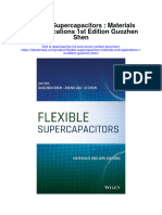 Flexible Supercapacitors Materials and Applications 1St Edition Guozhen Shen Full Chapter