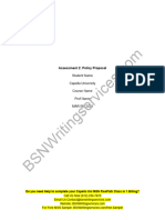 NHS FPX 6004 Assessment 2 Policy Proposal