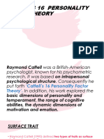 Cattell's 16 Personality Factor Theory