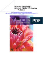 Floriculture Designing Merchandising 4Th Edition DR Charles P Griner Full Chapter