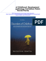 Disorders of Childhood Development and Psychopathology 3Rd Edition Robin Hornik Parritz Full Chapter