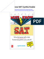 Must Know Sat Cynthia Knable Full Chapter