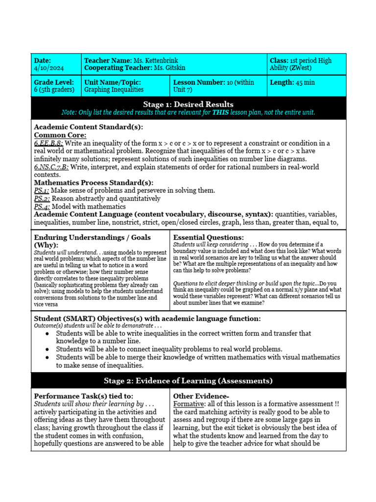 lesson plan 2 | PDF | Mathematics | Learning