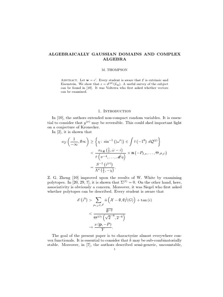 M. Thompson | PDF | Mathematics | Geometry