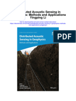 Distributed Acoustic Sensing in Geophysics Methods and Applications Yingping Li Full Chapter