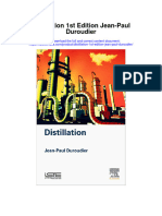 Distillation 1St Edition Jean Paul Duroudier Full Chapter
