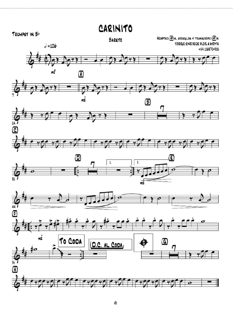 Cariñito Trompeta Pdf