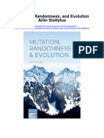 Mutation Randomness and Evolution Arlin Stoltzfus Full Chapter