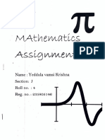 Mathematics Assigment