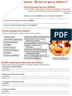 S Ance Introduction Qu Est Ce Que Le TH Tre PDF