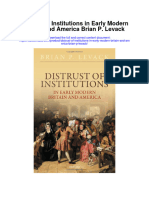 Download Distrust Of Institutions In Early Modern Britain And America Brian P Levack full chapter