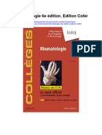 Download Rhumatologie 6E Edition Edition Cofer all chapter