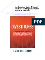 Divestitures Creating Value Through Strategy Structure and Implementation Emilie R Feldman Full Chapter
