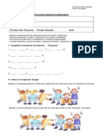 Prueba de Diagnóstico de Matematica