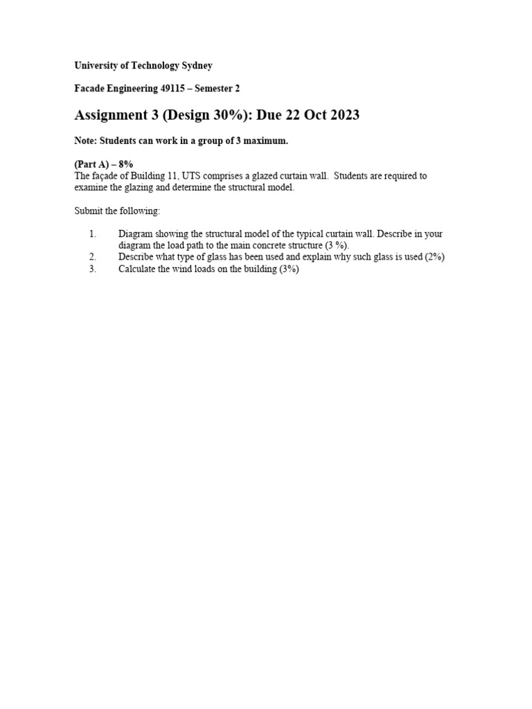 Assignment+3+ +2023 | PDF | Building | Architectural Elements