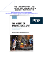 Download The Misery Of International Law Confrontations With Injustice In The Global Economy John Linarelli full chapter