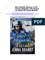 The Mistaken Identity Rescue A K9 Handler Romance Disaster City Search and Rescue Book 35 Jenna Brandt Full Chapter