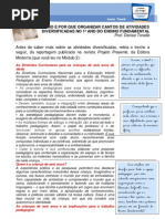 Cantos de Atividades Diversificadas