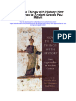 Download How To Do Things With History New Approaches To Ancient Greece Paul Millett full chapter