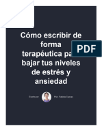 Por Qué Escribir Es Terapéutico, Baja El Estrés y Mejora Tu Salud - Desansiedad