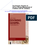 Divining Gospel Oracles of Interpretation in A Syriac Manuscript of John 1St Edition Jeff W Childers Full Chapter