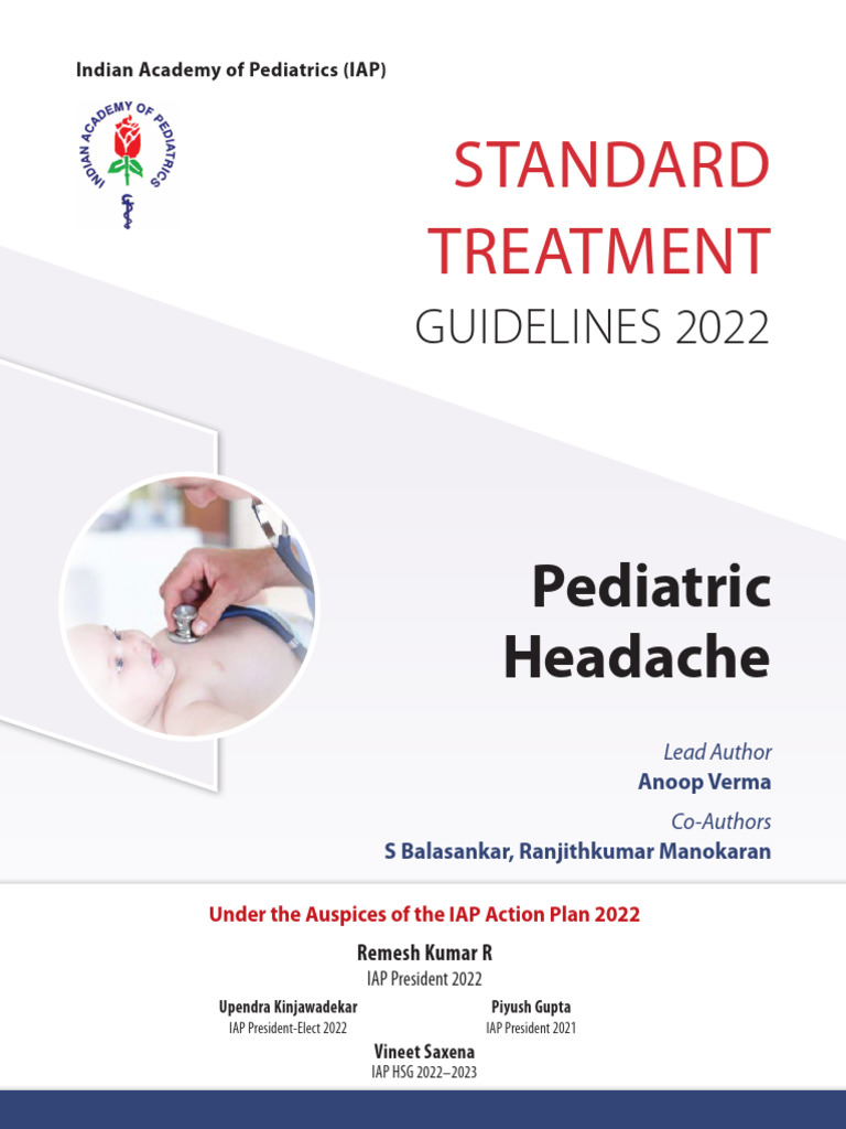 Pediatric Headache Treatment Guidelines | PDF | Headache | Migraine