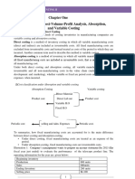 Cost & MGT II CH 1