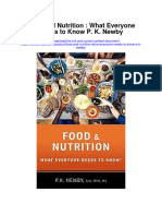 Food and Nutrition What Everyone Needs To Know P K Newby Full Chapter