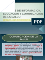 TECNICAS DE INFORMACION, EDUCACION Y COMUNICACIÓN SALUDPUBLICA
