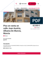 Vivienda en Venta en Calle JUAN AUSTRIA 0 30849, Murcia, ALHAMA de MURCIA _ Aliseda Inmobiliaria