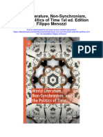 Download World Literature Non Synchronism And The Politics Of Time 1St Ed Edition Filippo Menozzi all chapter