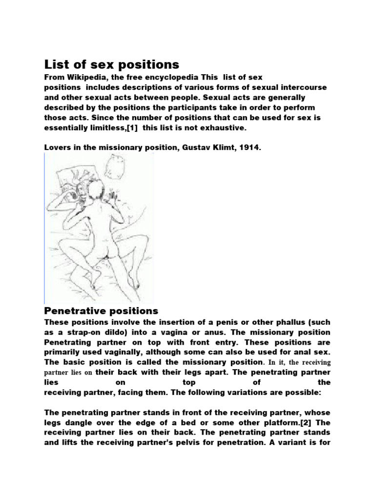 Comprehensive Guide to Sex Positions | PDF | Sex Position | Mammalian ...