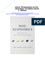 Download Dog Economics Perspectives On Our Canine Relationships 1St Edition David L Weimer full chapter